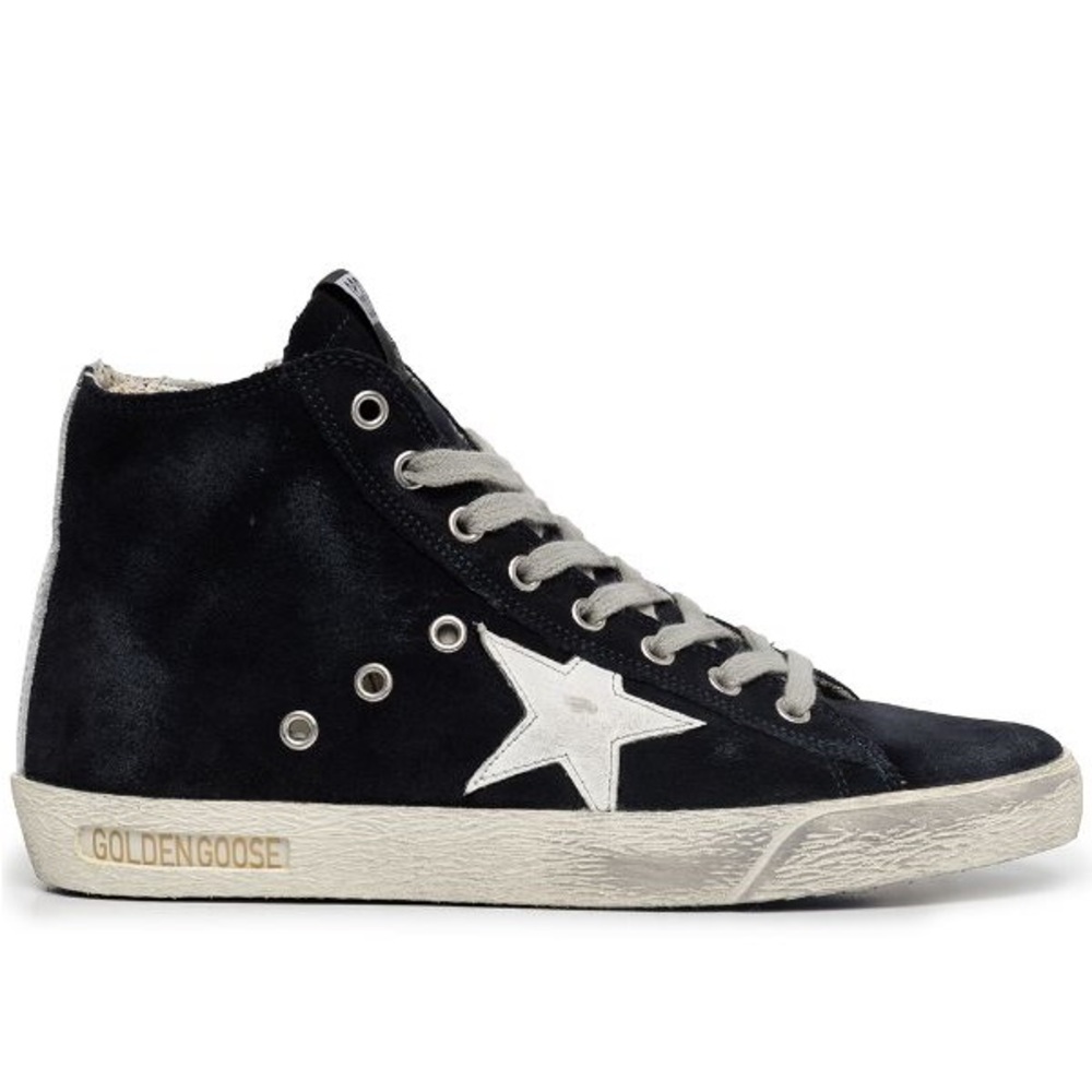 Golden Goose Francy suede high-top sneakers Navy Size 38 - Picture 6 of 9